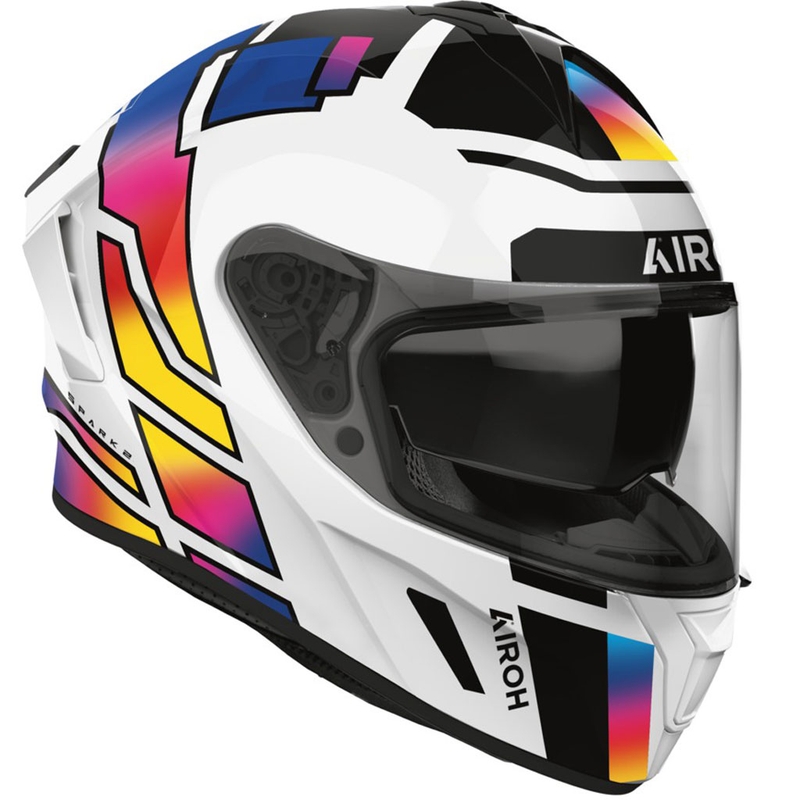 Integruotas motociklininko šalmas Airoh SPARK 2 Livery blizgus vaivorykštinis
