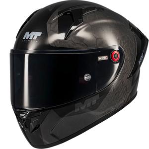 MT KRE+ S Pure A1 integralus motociklininko šalmas juodas