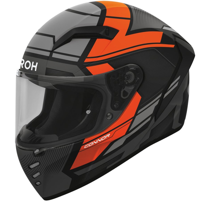 Integruotas motociklininko šalmas Airoh CONNOR Ego matinis oranžinis
