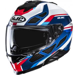 Integruotas motociklininko šalmas HJC i71 Zest MC21 mėlyna-balta-raudona