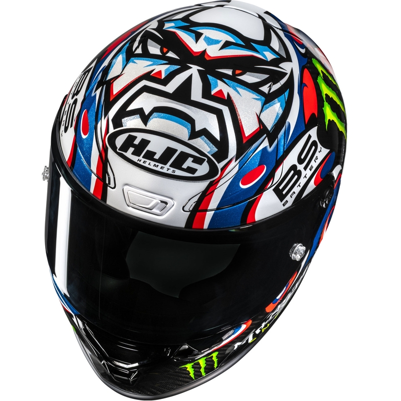 Integruotas motociklininko šalmas HJC RPHA 1 V2 CARBON Quartararo Le Mans III MC25 multicolor