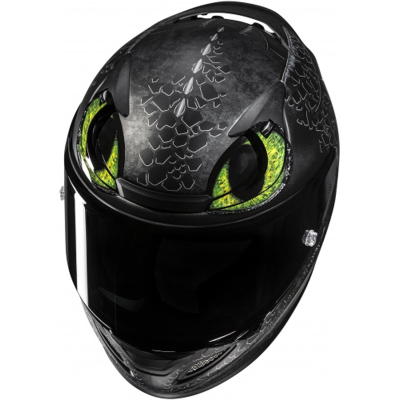 Uždaras motociklo šalmas HJC RPHA 12 Toothless II Universal MC4SF juodas
