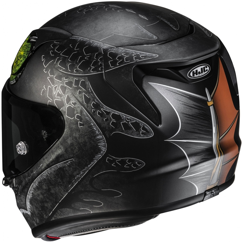 Uždaras motociklo šalmas HJC RPHA 12 Toothless II Universal MC4SF juodas