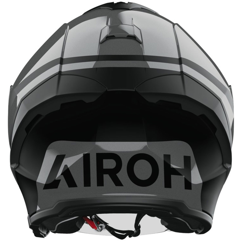 Atviras motociklininko šalmas Airoh H21 Square matinis blizgus juodai pilkas