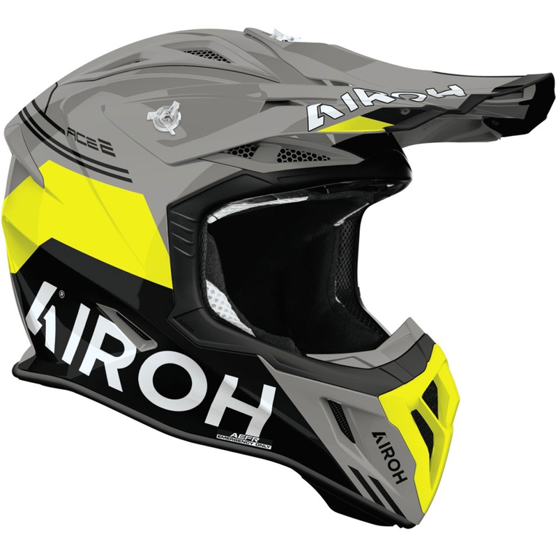 Motokroso šalmas Airoh Aviator ACE 2 Fury glossy yellow