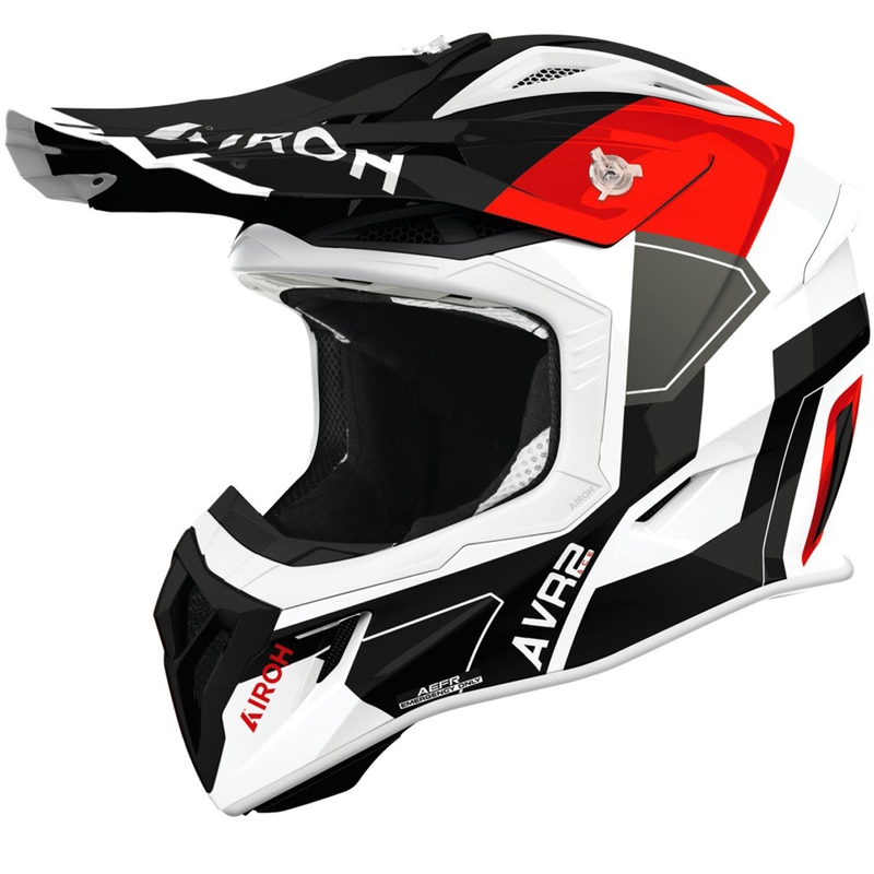 Motokroso šalmas Airoh Aviator ACE 2 Shield glossy red