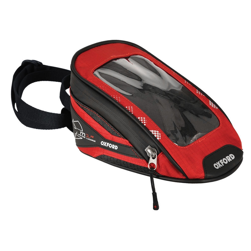 Krepšys motociklui Oxford M1R Micro juoda-raudona