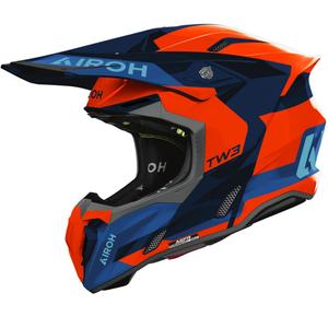 Motokroso šalmas Airoh Twist 3 Fancy shiny fluo orange-blue