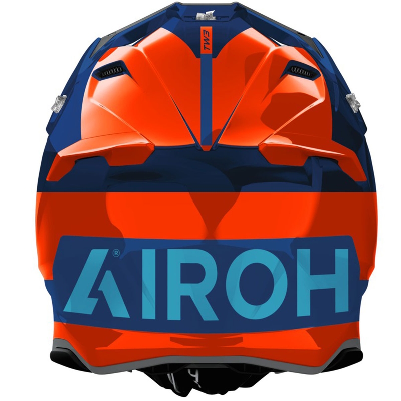 Motokroso šalmas Airoh Twist 3 Fancy shiny fluo orange-blue