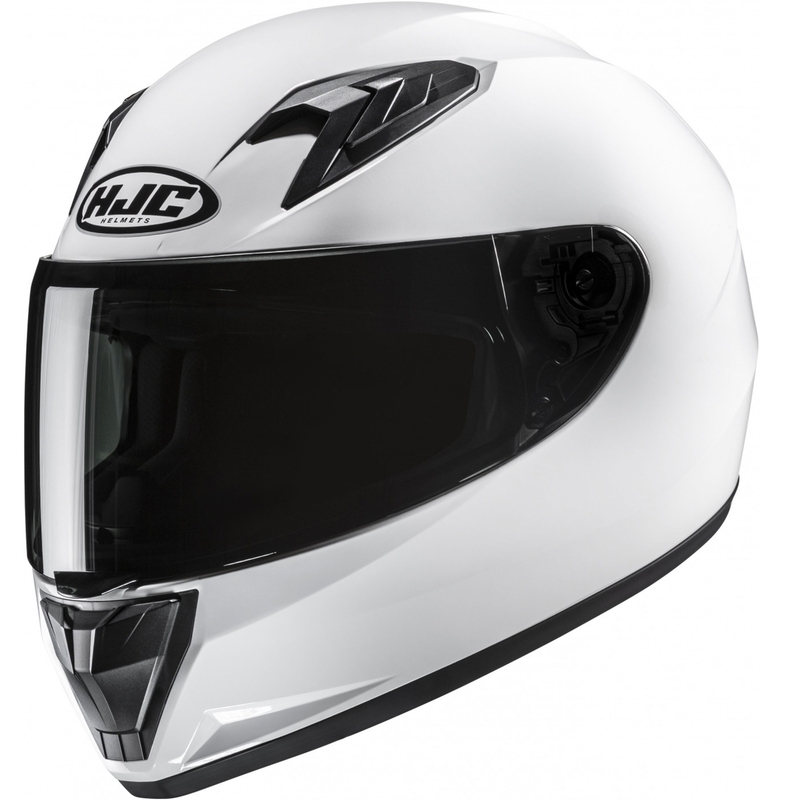 HJC Y10 Solid pearl white integralus motociklininko šalmas vaikams