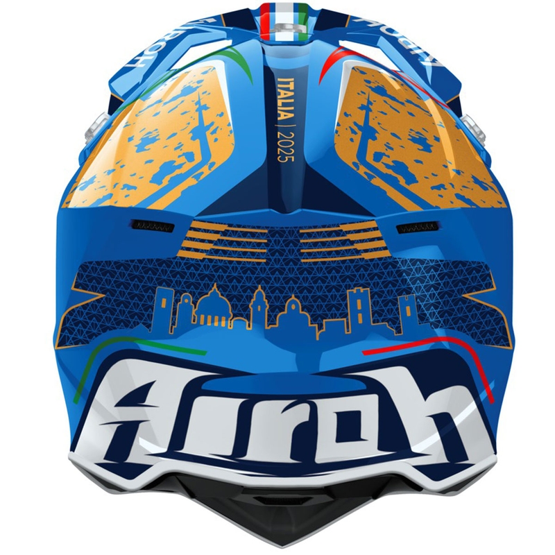 Motokroso šalmas Airoh Wraaap 6DAYS ® ITALIJA blizgus