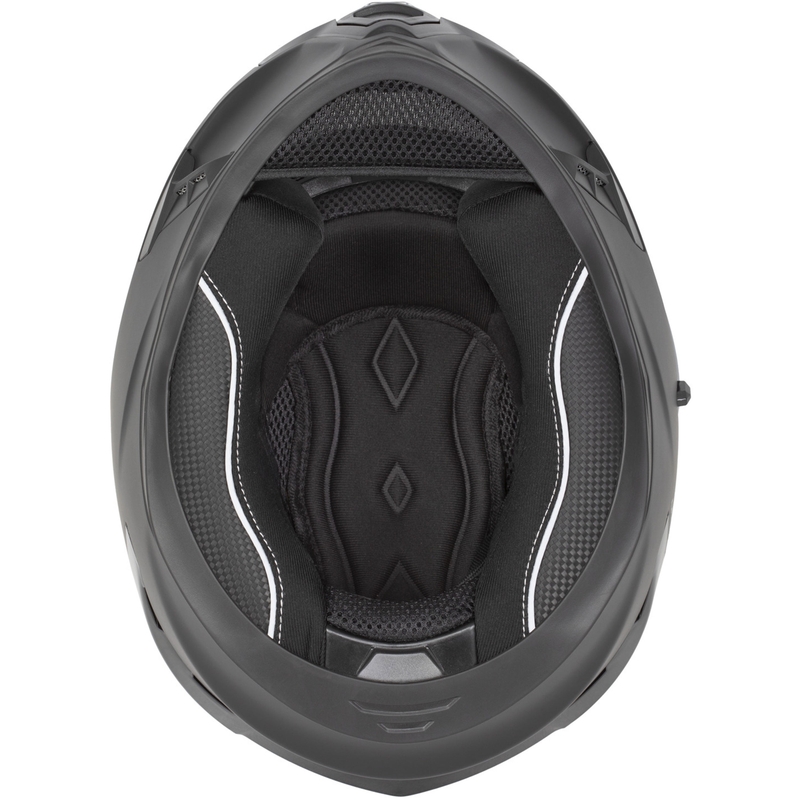 "Cassida Orbit Track" integralus motociklininko šalmas baltas-fluo geltonas-turkio spalvos-juodas