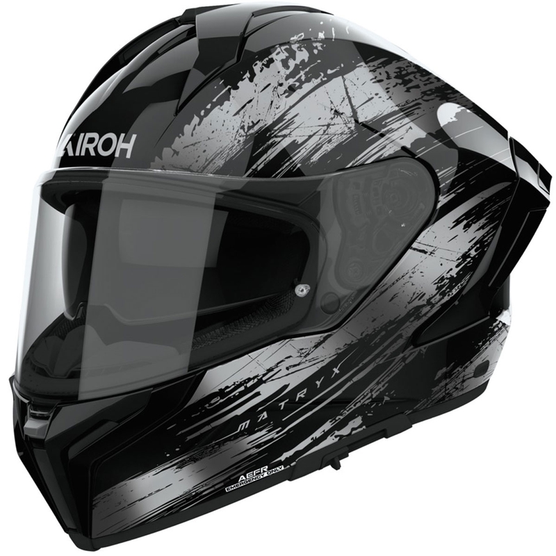 Integruotas motociklininko šalmas "Airoh MATRYX Reflex glossy grey