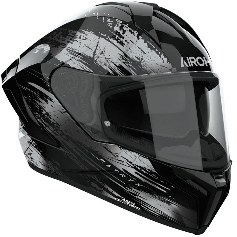 Integruotas motociklininko šalmas "Airoh MATRYX Reflex glossy grey