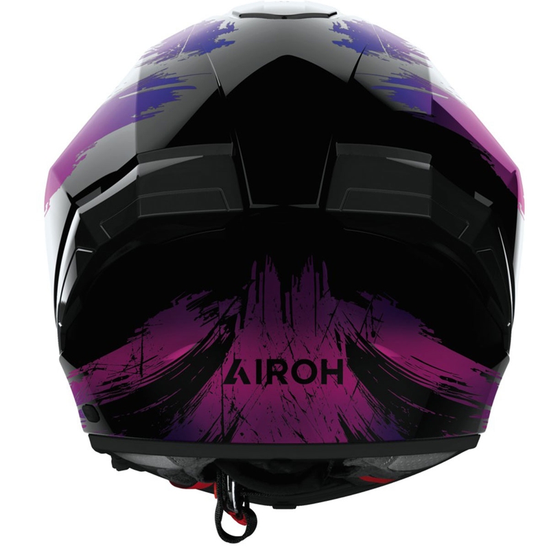 Integruotas motociklininko šalmas "Airoh MATRYX Reflex" blizgus violetinis
