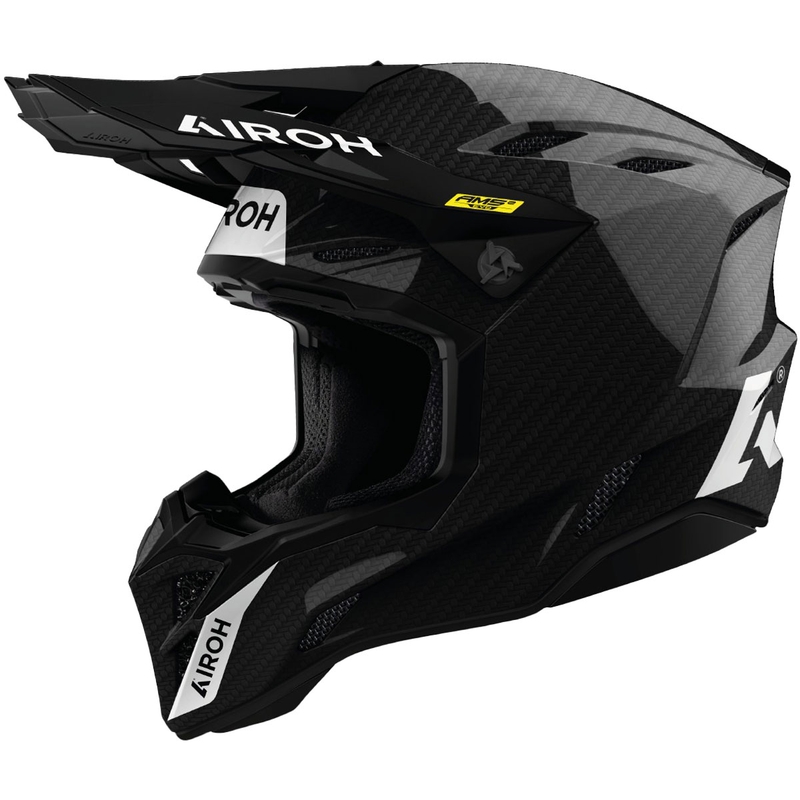 Motokroso šalmas Airoh Factory FIM Carbon blizgus