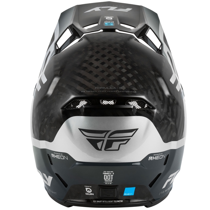 Motokroso šalmas motociklui FLY Racing Formula S Carbon Byte carbon-grey-silver