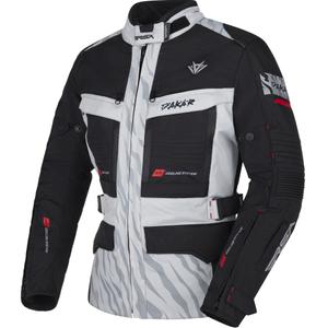 Moteriška RSA Dakar 2 Black-Grey-Red motociklininko striukė