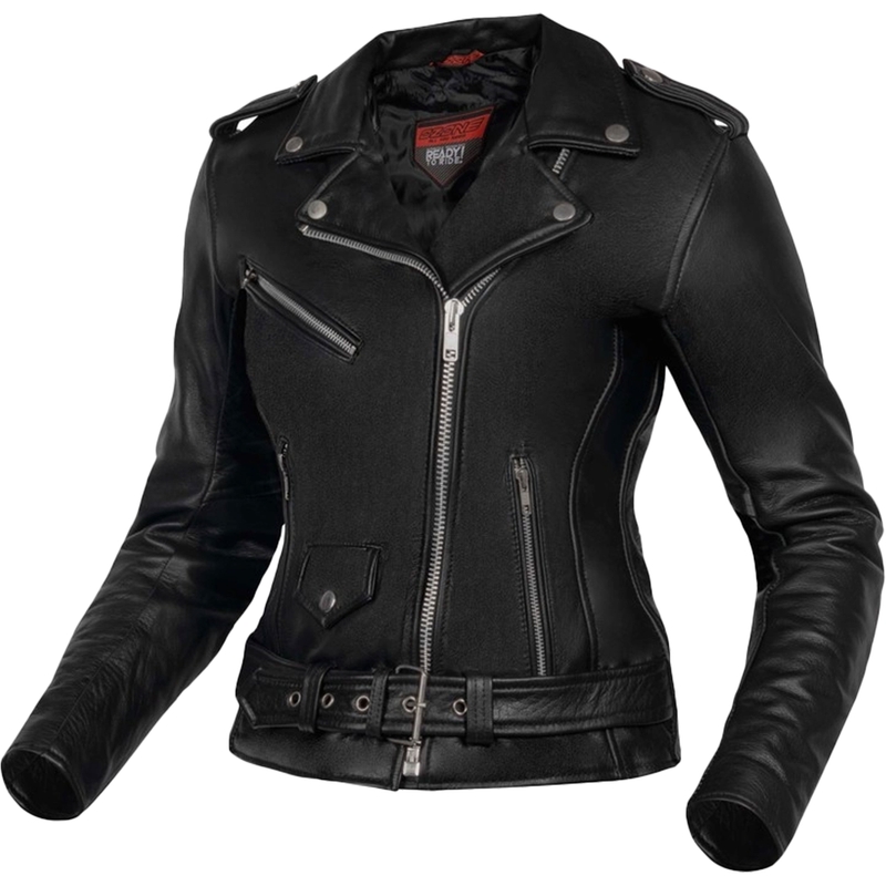 Ozone Ramones Moteriška motociklininko striukė Black