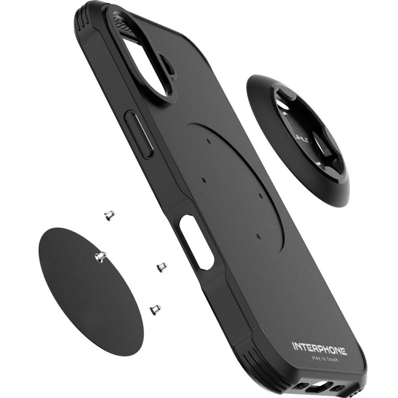 Telefono dėklas Interphone QUIKLOX Tetraforce-Apple iPhone 17 black