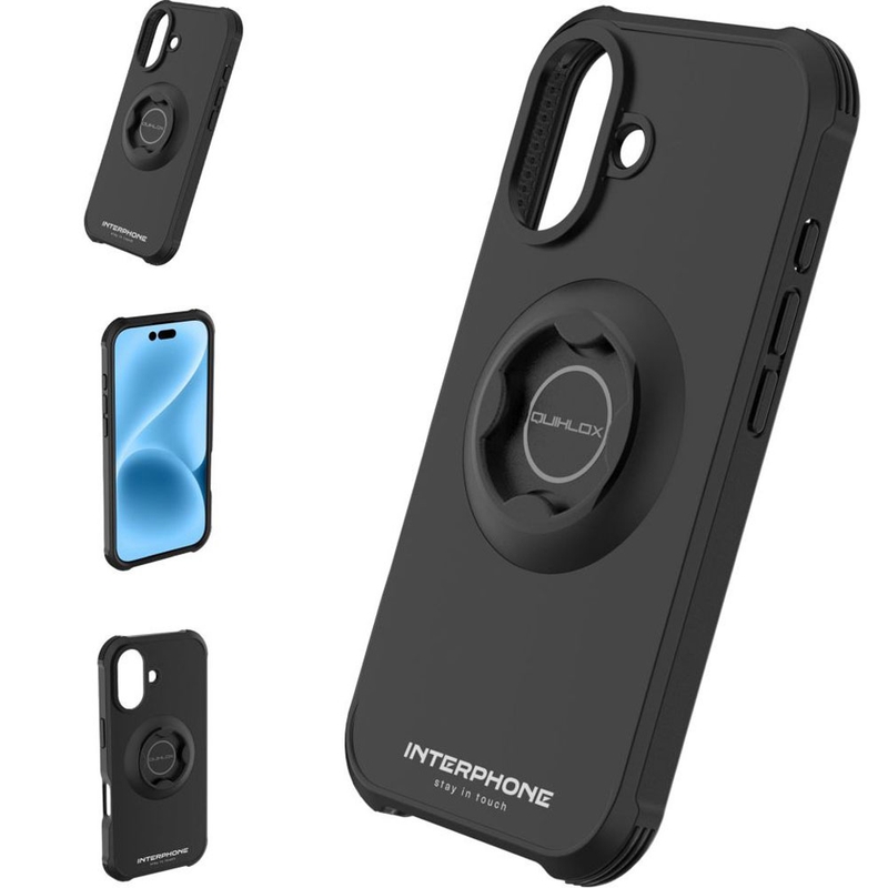 Telefono dėklas Interphone QUIKLOX Tetraforce-Apple iPhone 17 black