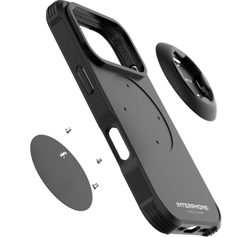 Telefono dėklas Interphone QUIKLOX Tetraforce-Apple iPhone 17 Pro black