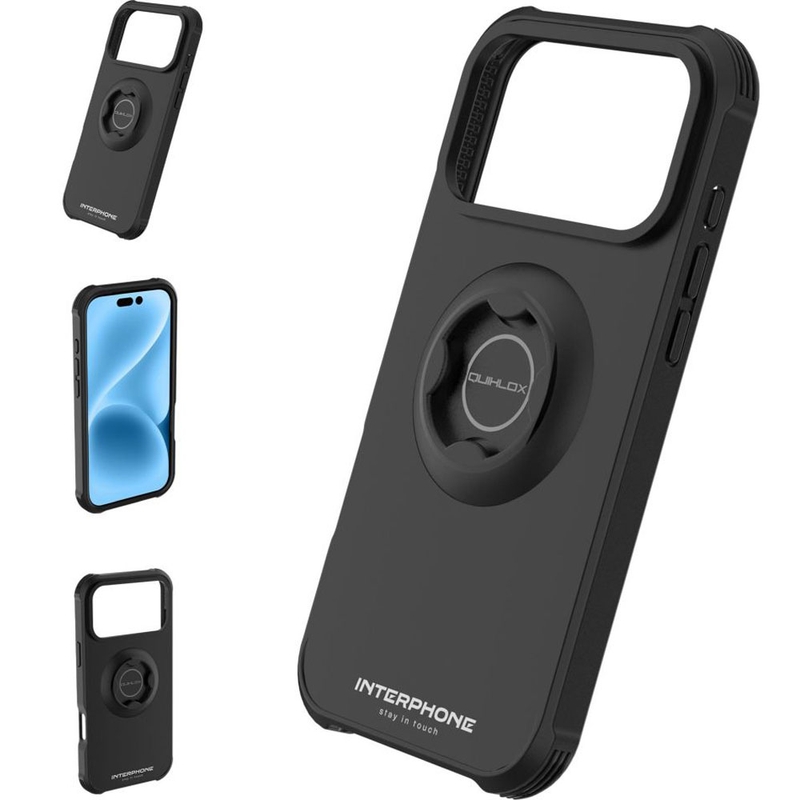 Telefono dėklas Interphone QUIKLOX Tetraforce-Apple iPhone 17 Pro black