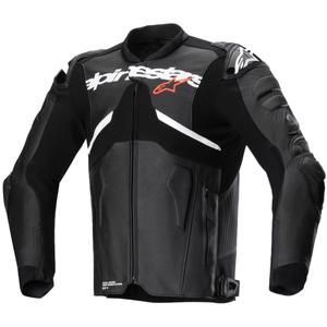 Alpinestars Atem 5 juodai balta odinė motociklo striukė