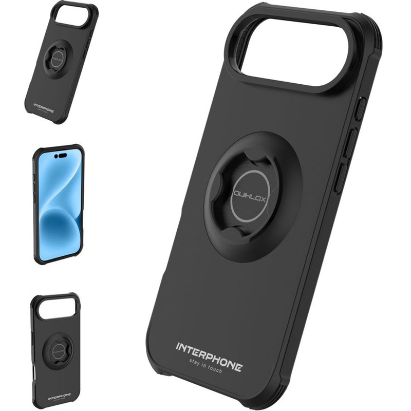 Telefono dėklas Interphone QUIKLOX Tetraforce-Apple iPhone 17 Air juodas