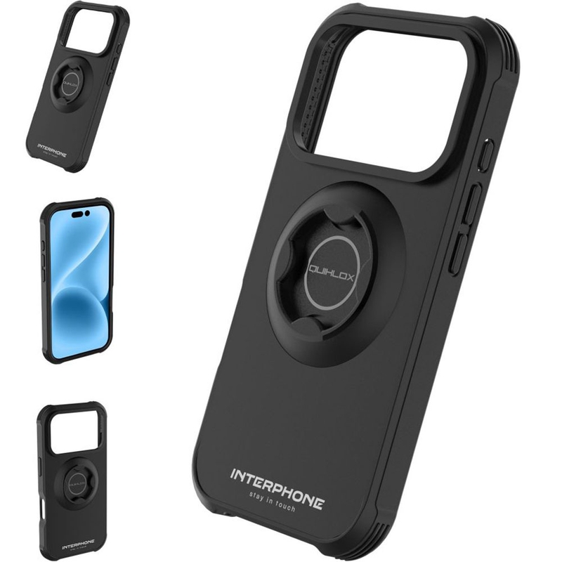 Telefono dėklas Interphone QUIKLOX Tetraforce-Apple iPhone 17 Pro Max juodas
