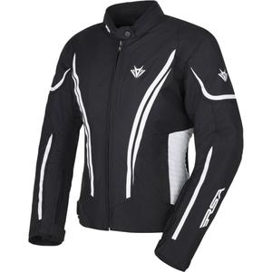 Moteriška RSA Wasp juodai balta motociklininko striukė