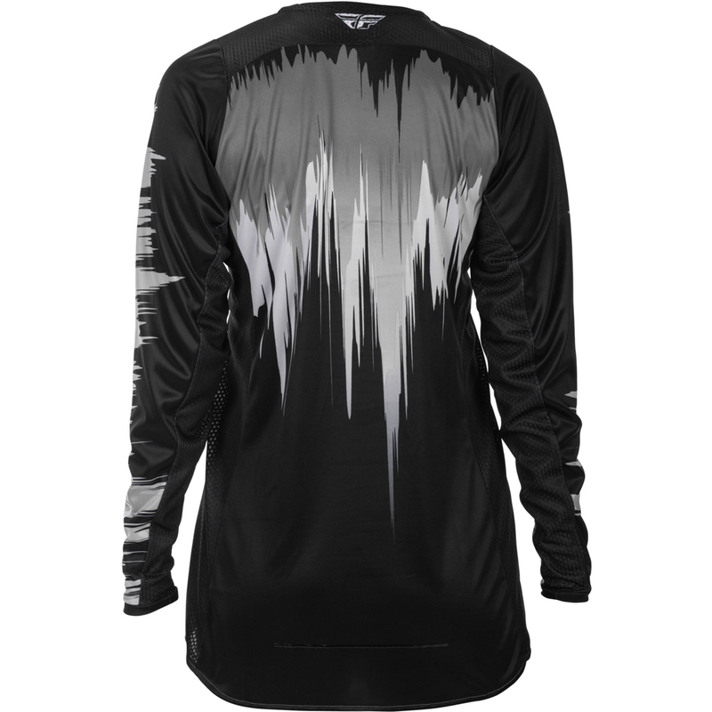 Moteriški motokroso marškinėliai FLY Racing Lite black-grey-white