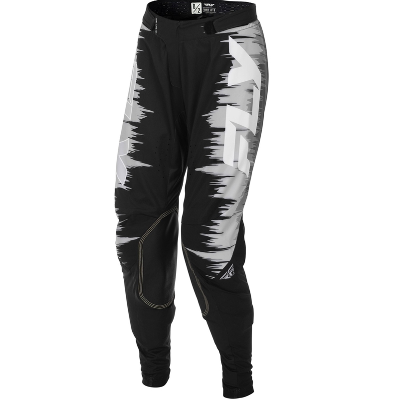 Moteriškos motokroso kelnės FLY Racing Lite black-grey-white