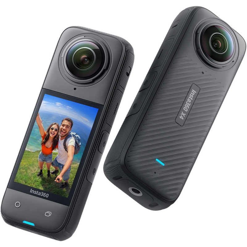 "Insta360 X4" motociklų komplekto veiksmo kamera juoda