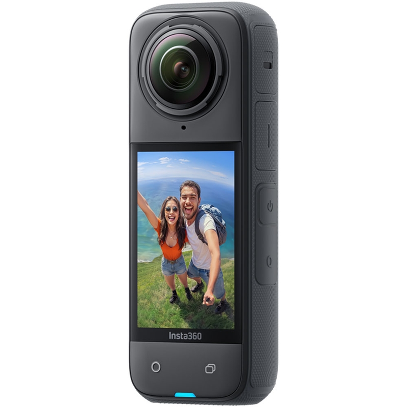 "Insta360 X4" motociklų komplekto veiksmo kamera juoda
