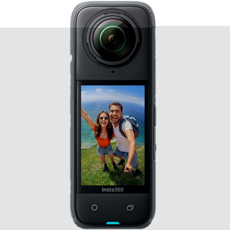 "Insta360 X4" motociklų komplekto veiksmo kamera juoda