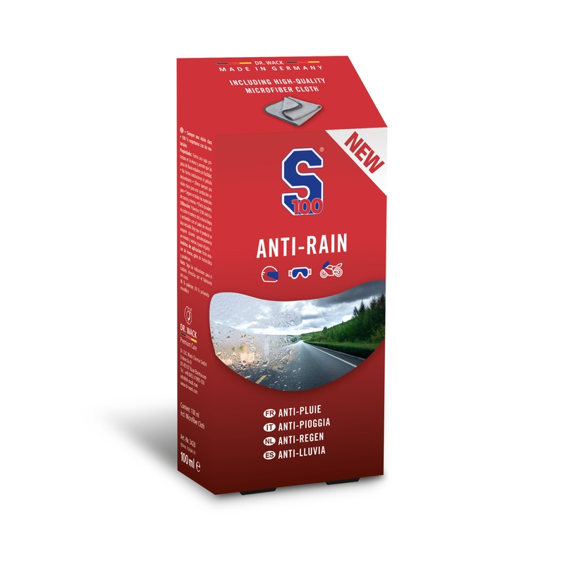 Priemonė nuo lietaus S100 su mikropluošto šluoste 100 ml