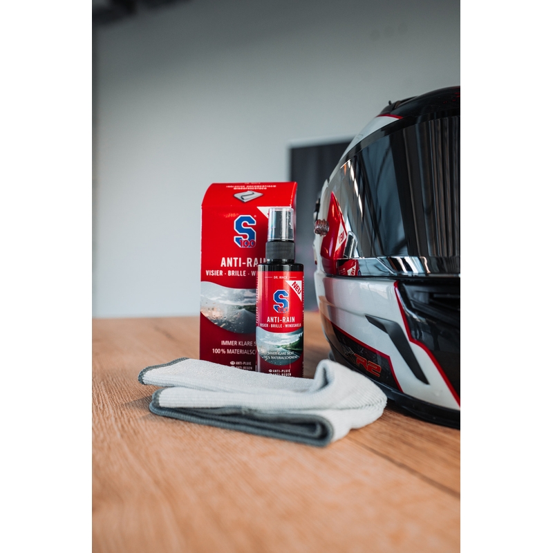 Priemonė nuo lietaus S100 su mikropluošto šluoste 100 ml