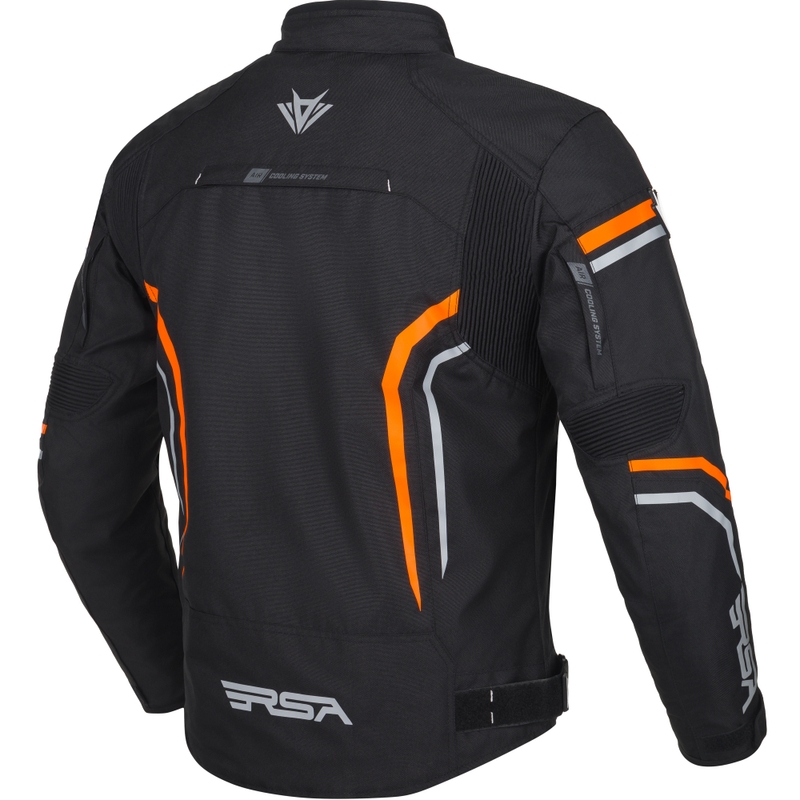 Motociklininko striukė RSA Compact 2 black-grey-orange