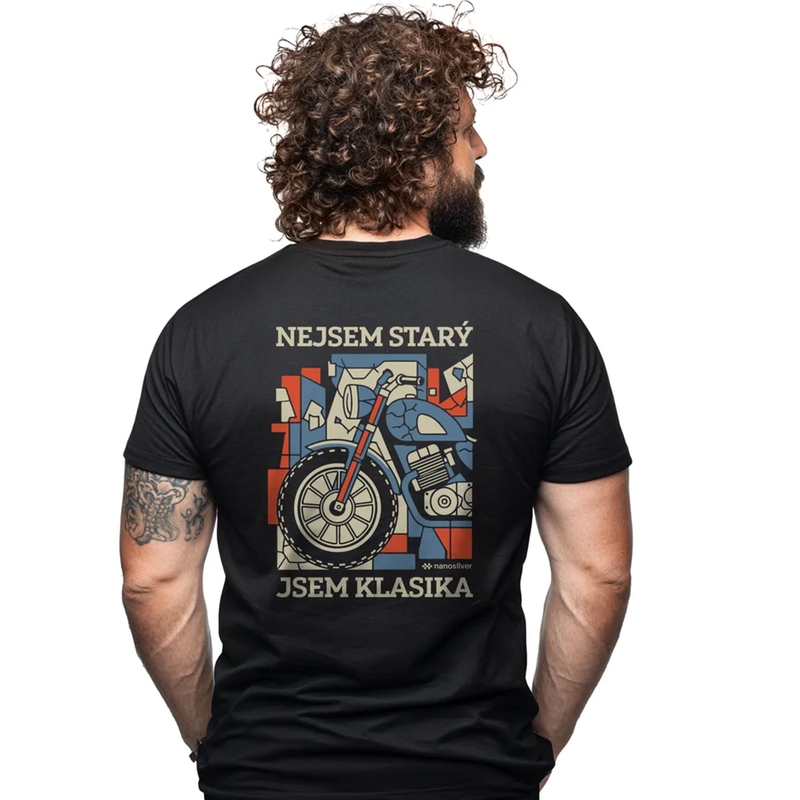 Funkciniai marškinėliai nanosilver® I AM CLASSIC juodi