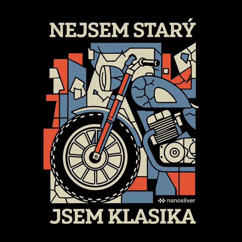 Funkciniai marškinėliai nanosilver® I AM CLASSIC juodi