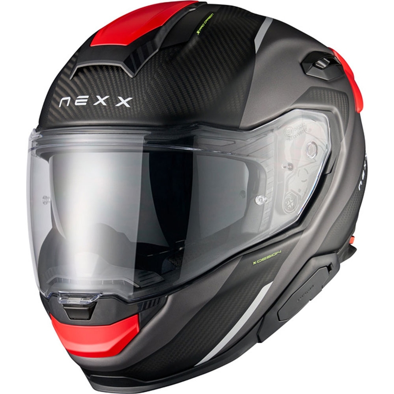 Nexx X.TR Rush integralus motociklininko šalmas matinis juodai raudonas