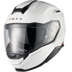 Integruotas motociklininko šalmas "Nexx X.TR Plain white