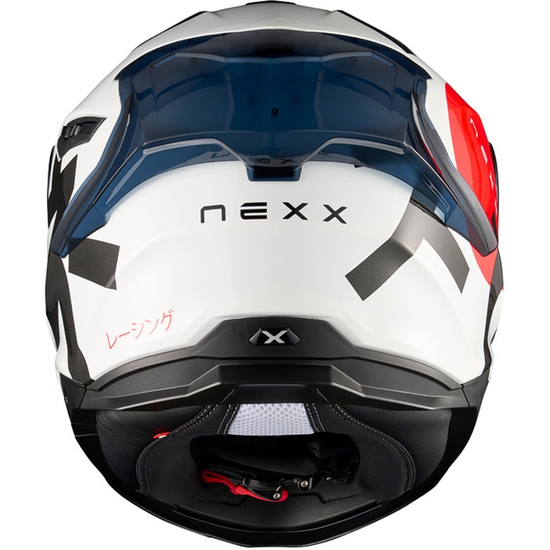 Integruotas motociklininko šalmas "Nexx Y.100R Nippon", baltas