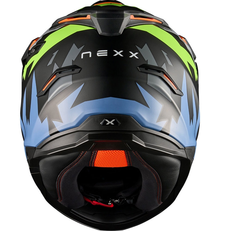 Enduro motociklininko šalmas NEXX Y.TRAVL Primal juodas-fluo geltonas