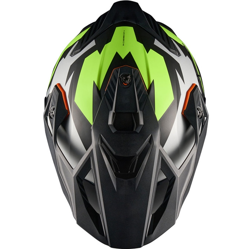 Enduro motociklininko šalmas NEXX Y.TRAVL Primal juodas-fluo geltonas