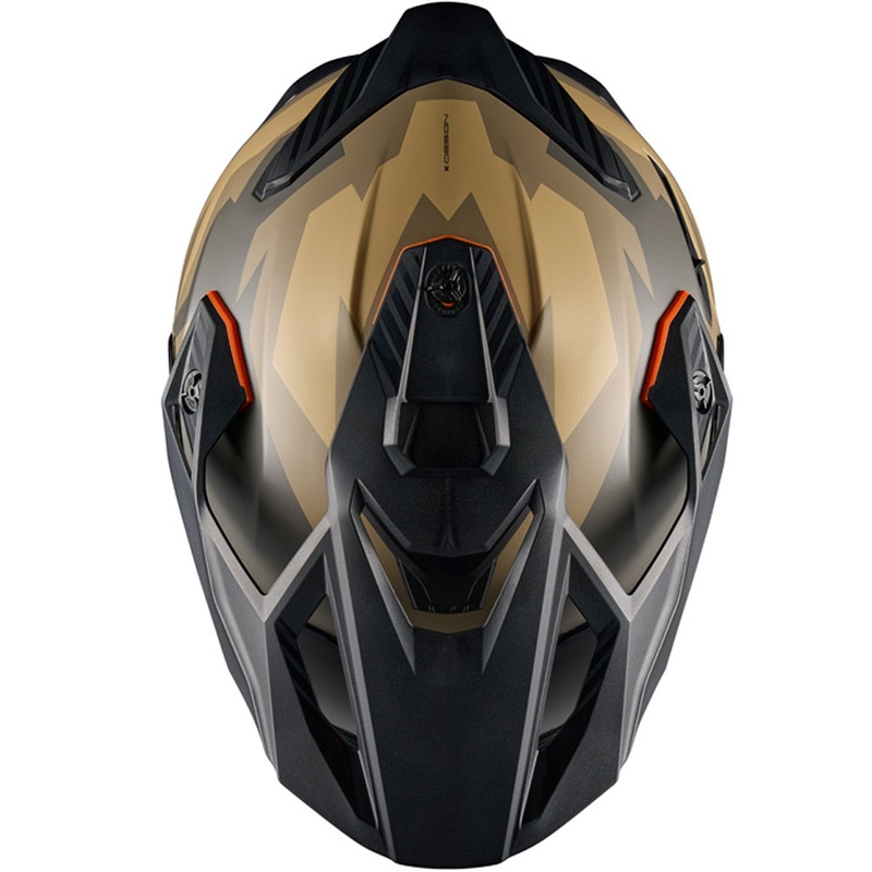 Enduro motociklininko šalmas NEXX Y.TRAVL Primal matinis smėlio pilkos spalvos