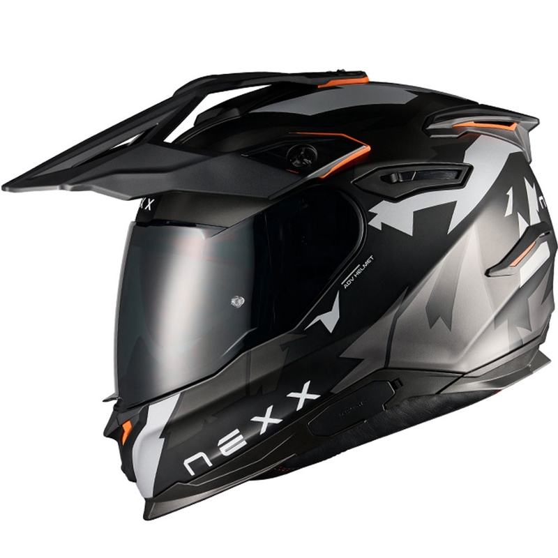 Enduro motociklininko šalmas NEXX Y.TRAVL Primal matinis juodai pilkas