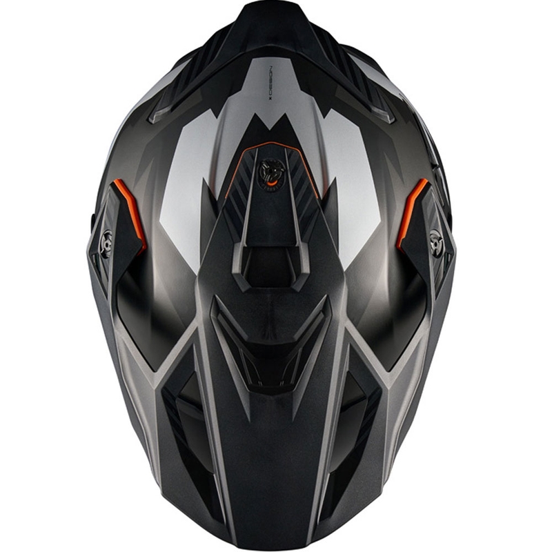 Enduro motociklininko šalmas NEXX Y.TRAVL Primal matinis juodai pilkas