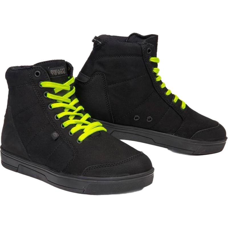 Ozone Town juodai-fluo geltoni motociklininko batai